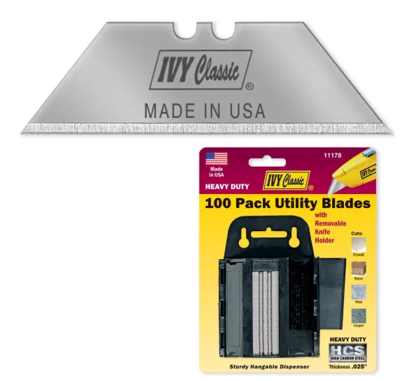 100 Pack Utility Blades Dispenser