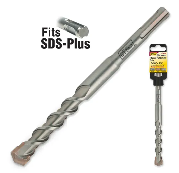 3/16 x 4-1/4" Fits SDS Plus Hammer Drill Bit