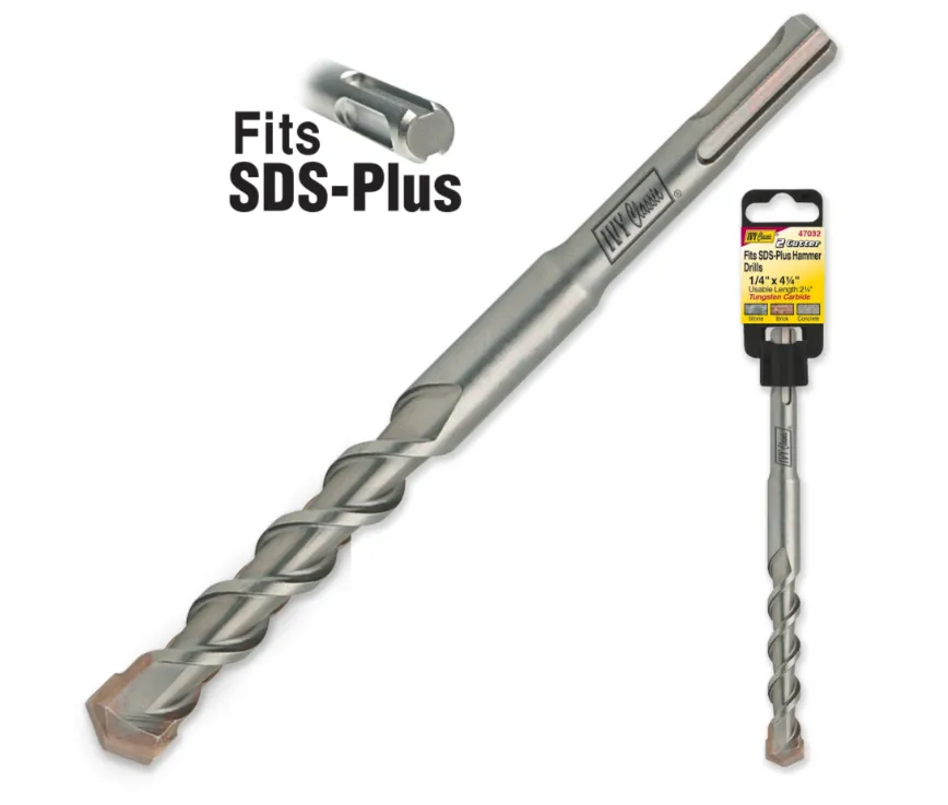 1/4 x 4-1/4" Fits SDS Plus Hammer Drill Bit