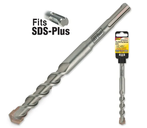 1/4 x 8-1/4" Fits SDS Plus Hammer Drill Bit