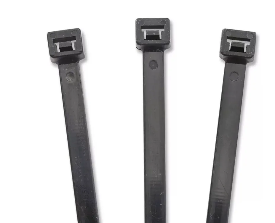 11" Black Cable Ties 50 lb Strength 100 Pk