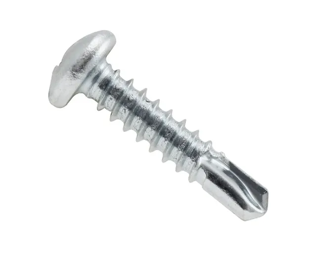 10-16 x 1-1/4" Pan Phillips Self Drill Screw Zinc (Qty 100)