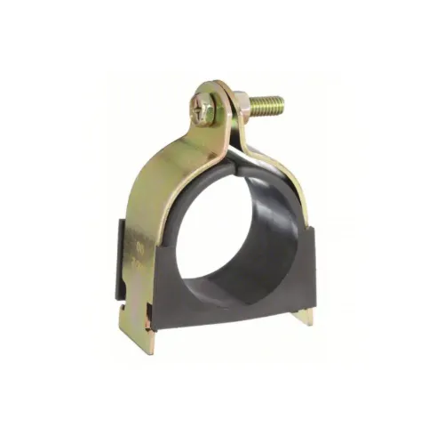 1-3/8" OD Cushioned Clamp With Locknut Zinc Yellow