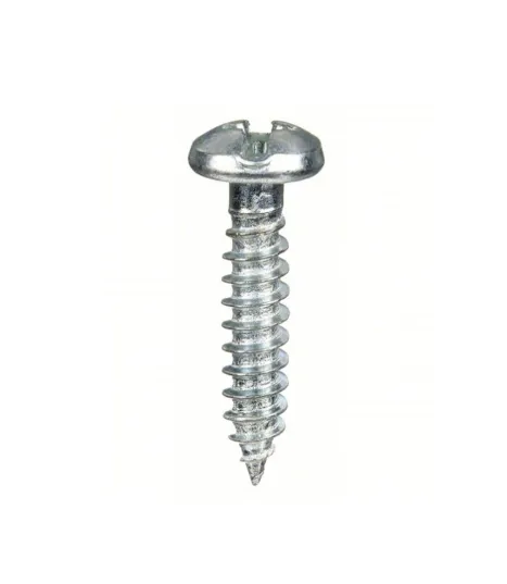 10-12 x 1-1/4" Pan Combo Tapping Screw Zinc (Grade A) (Qty 100)