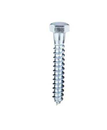 3/8"-7 x 2" Hex Lag Screw FT Zinc (Qty 100)