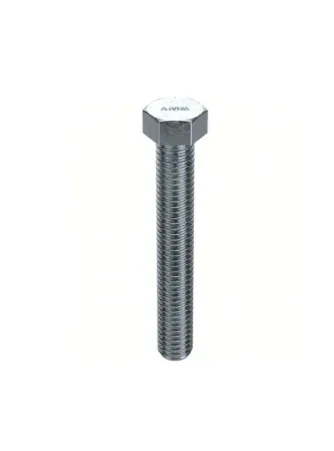 [HTBZ384AMC] 3/8"-16 x 4" Hex Tap Bolt FT Zinc (Grade A) (Qty 50)