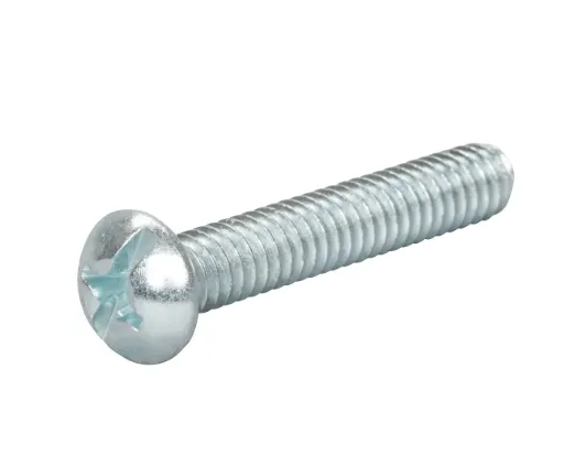 1/4"-20 x 4" Round Combo Machine Screw (Grade A) (Qty 100)