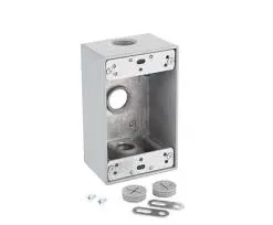 1-GANG 5 HOLES 1/2" GRAY WEATHERPROOF BOX