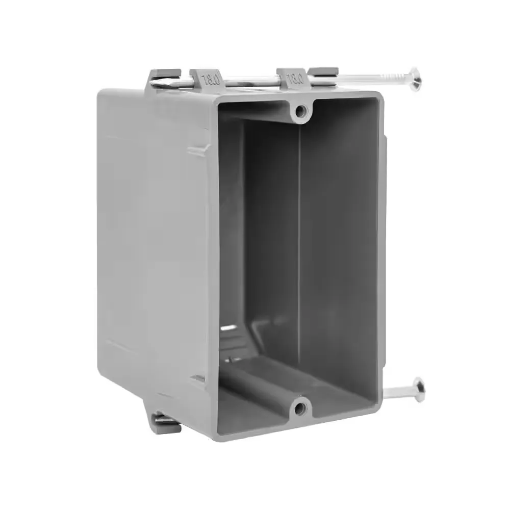 1-Gang 18 Cu.In. PVC New Work Electrical Outlet/Switch Box