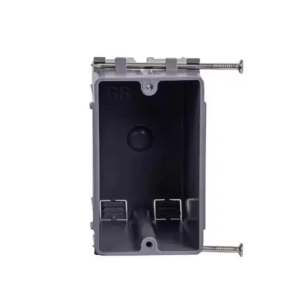 1-Gang 22 Cu.In. PVC New Work Electrical Outlet/Switch Box