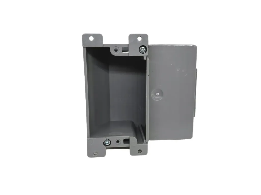 1-Gang 17 Cu.In. Shallow PVC Old Work Electrical Outlet/Switch Box