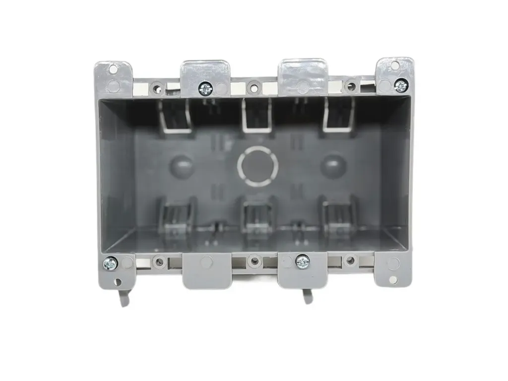 3-Gang 55 Cu.In. PVC Old Work Electrical Switch/Outlet Box