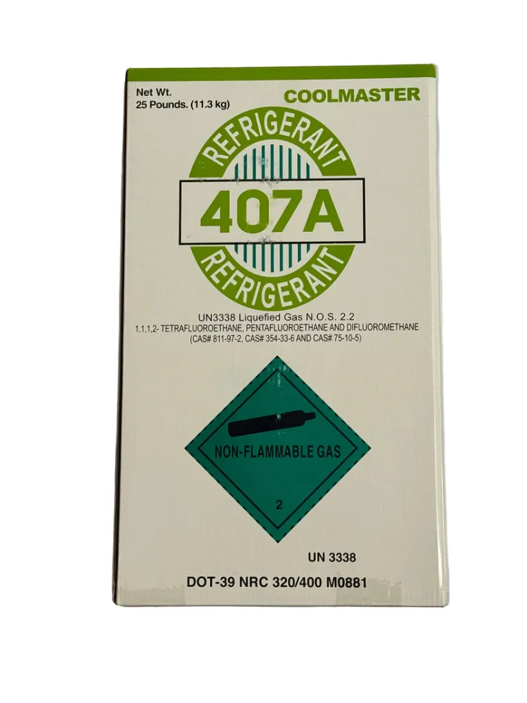 UN3340 ,REFRIGERANT GAS,R 407A 2.2 (25LBCYLINDERS