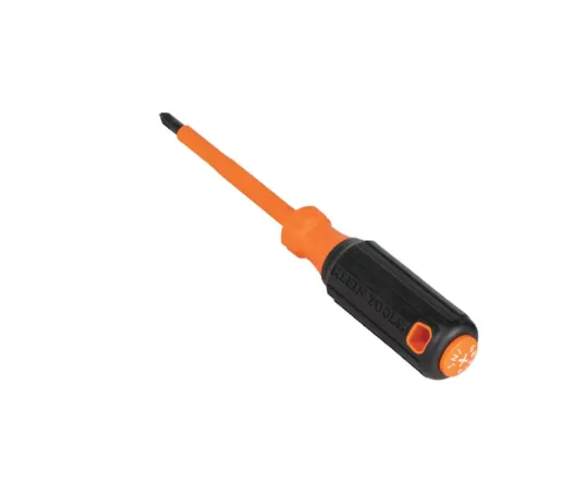 [KLEIN 69161NS] SLIM-TIP INSULATED SCREWDRIVER, 3/16-INCH CABINET, 6-INCH ROUND SHANK..
