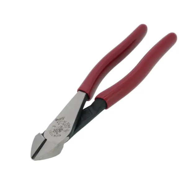 DIAGONAL CUTTING PLIERS, HIGH-LEVERAGE, 8-INCH