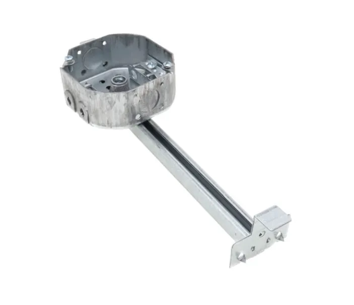 [WY325-R325] 4" OCTAGON BOX W/ BAR HANGER DRAWN W/ MC-BX CLAMPS