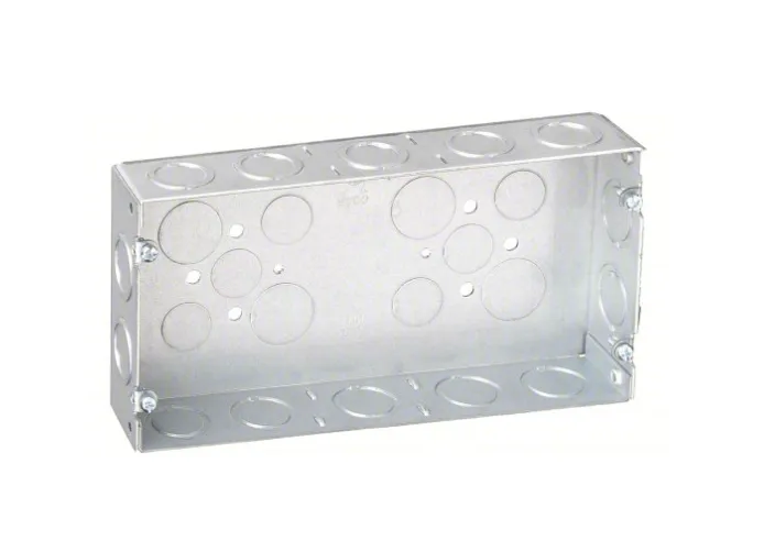 3-GANG BOX, 2-1/2" DEEP W/KO'S