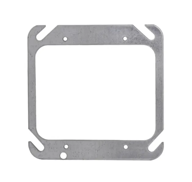 4-11/16" SQUARE COVER 2 GANG FLAT