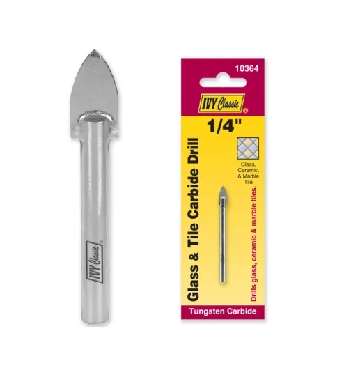1/4" Glass & Tile Drill Bit Carded